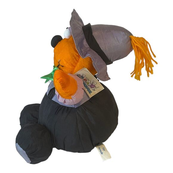 Vintage 1990’s Fall Puffalump Pumpkin Nylon Plush By Toy Parade - Picture 3 of 7